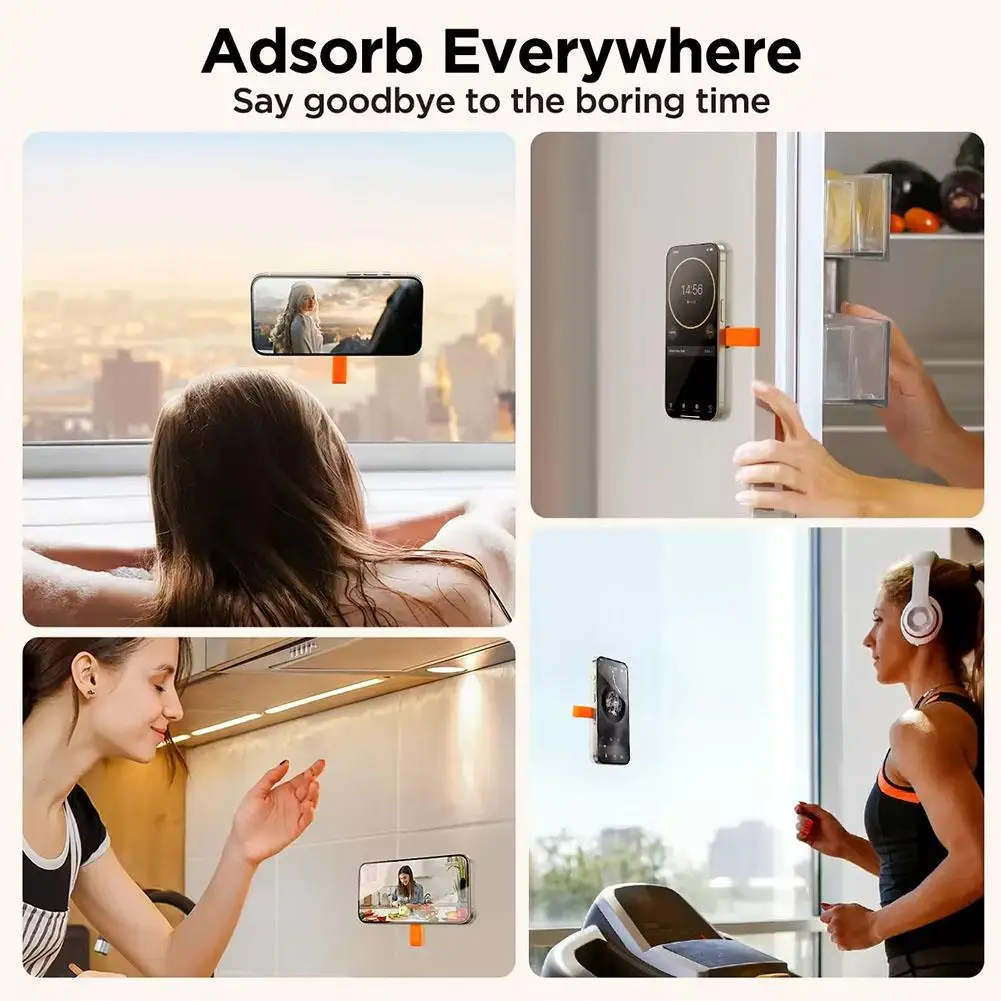 

Магнитное крепление на присоске для телефона, ручная работа, зеркальный душ, силиконовая присоска, держатель-подставка для Magsafe Для IPho J4V9