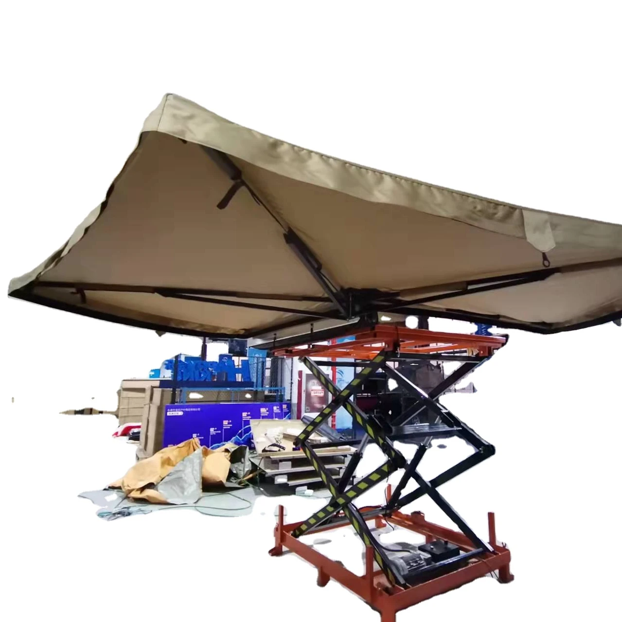 

Car rooftop tent Roof Awning Tent Derk Aluminum Free Stand