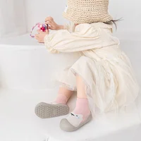 Cute Cartoon Pattern Cotton Sock First Walkers for Baby Boys Girls Non-slip Soft Soled Sock Shoes for Toddlers Indoor Sock Shoes 6