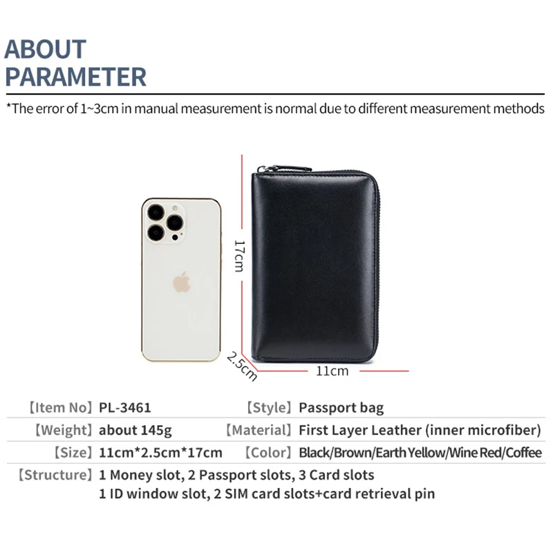 Passport Card Cover Holder Passport Wallet Documents Organizer Protector Passport Holder Travel Accessories with SIM Card Slot