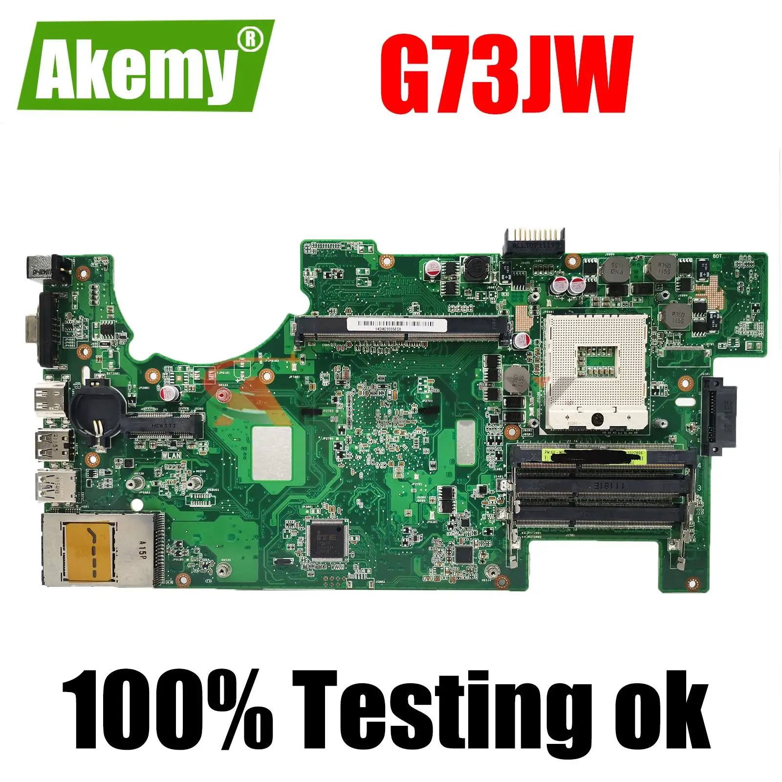 

Материнская плата для ноутбука ASUS G73JW 60-N0UMB1000 60-N0UMB1200 REV: 3,1 неинтегрированная DDR3 с 4 слотами ОЗУ, основная плата