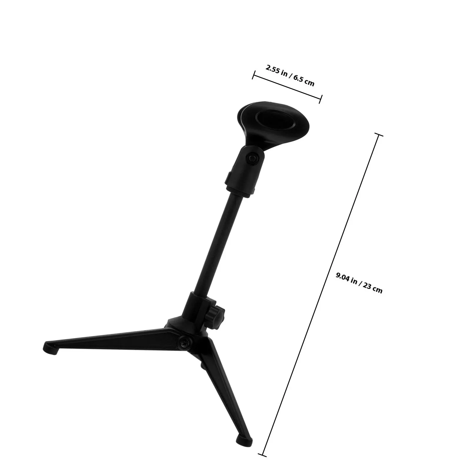 플라스틱 삼각대 마이크 홀더 데스크 마이크 스탠드 조절 가능한 테이블 마이크 스탠드 데스크탑 마이크 지지대 팟캐스트 녹음 라이브 방송용