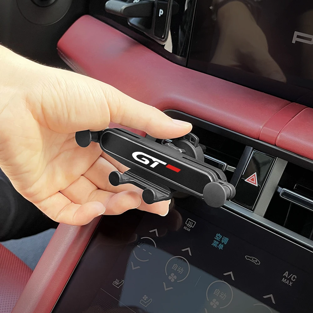 푸조 GT GTline 308 T9 2008 5008 208 3008 408 108 508 Rifter 207 206 4008 중력 자동차 에어 벤트 전화 홀더 액세서리