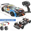 2024 1:10 70km/h High-speed Drift Remote Control Car 2.4g 4wd Rc Off-road Vehicle Dual-speed Rc Car Children's Christmas Gift 2