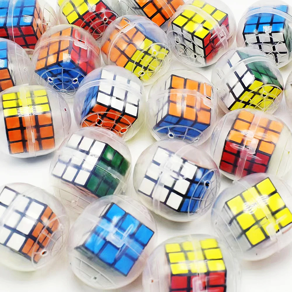 

6Pcs Kids Birthday Party Favors Puzzle Cube Surprise Capsule Egg Ball Educational Toy Pinata Filler Rewards Giveaway Child Gift