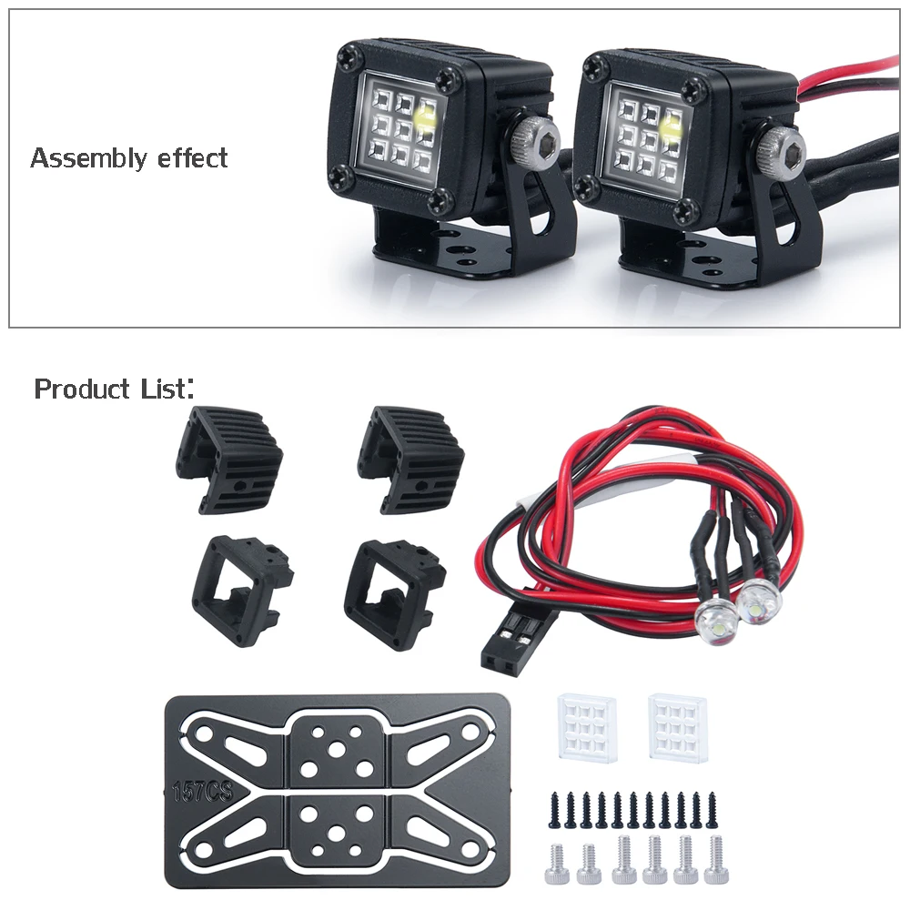 Enhanced LED Spotlight for RC Crawler Luggage Racks