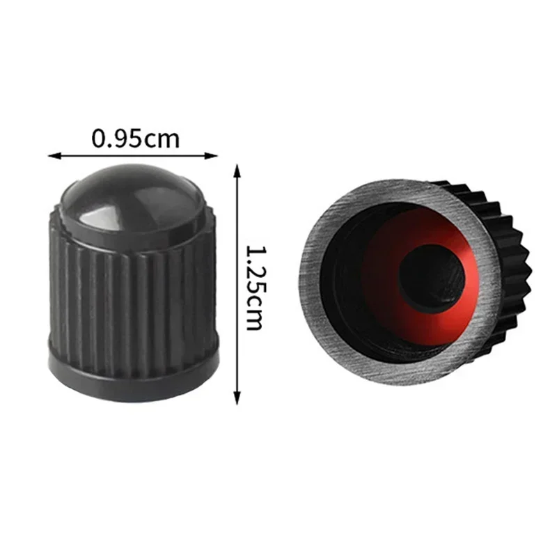 Multicolor Universal Tire Valve Caps - Durable Dust Covers