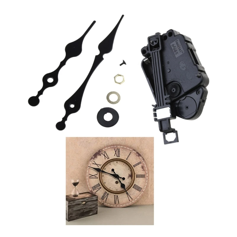 Silent Pendulum Type Clock Movement Mechanism Hands Motor DIY Replacement Repair Accessory F0T6