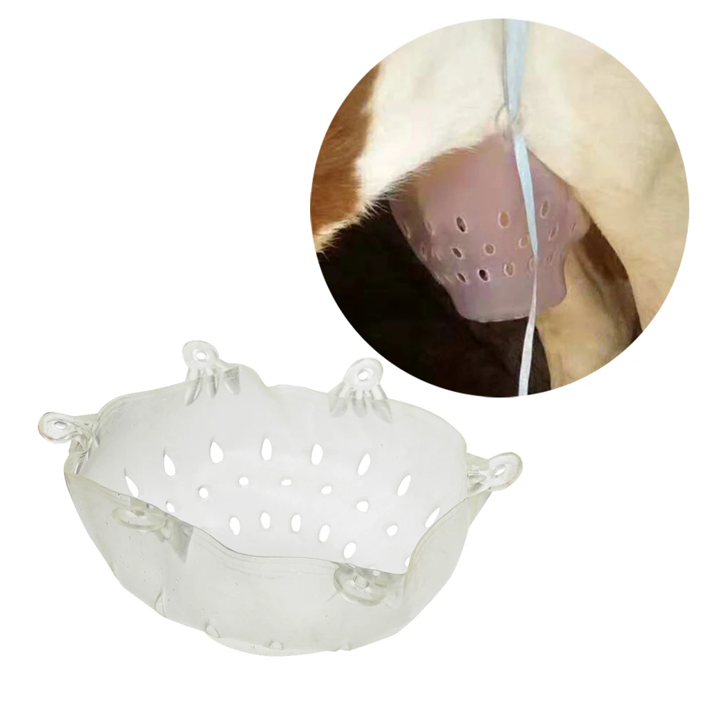 

1Pc Calf weaner cow chest cap durable silicone calf weaner farm animal cattle feeding tool farm feeding supplies