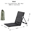 Foldable Camping Chair Outdoor Garden Park Single Lazy Chair Backrest Cushion Picnic Camping Folding Back Chair Beach Chairs 6