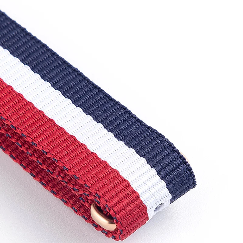 Rose Gold Nylon Strap Watchband Bracelet