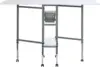 Sew Ready Hobby and Cutting Table - 58.75" W x 36.5" D White Arts and Crafts Table with 2 Mesh Storage Drawers 1