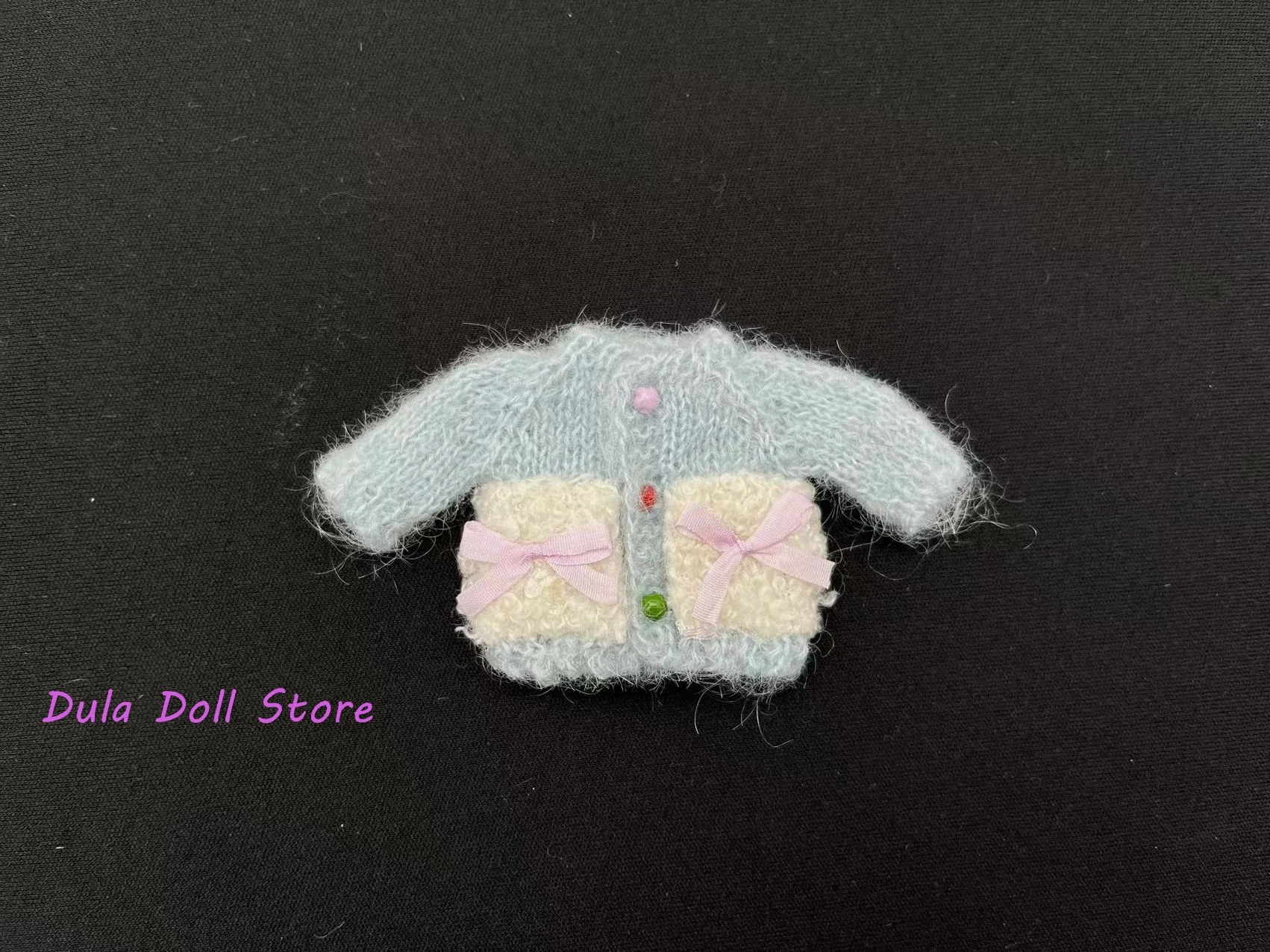 

（Only one）Dula Doll Clothes Dress Handmade blue sweater gsc ob11 doll