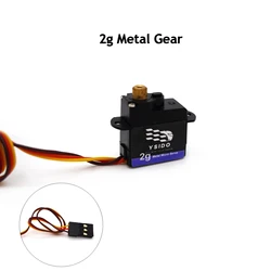 Lightweight Precision Micro Servo for RC Vehicles and Drones (2g Metal Gear)
