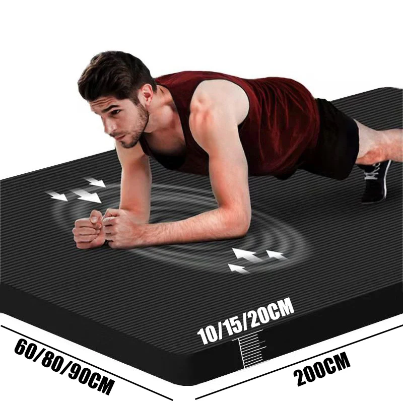 2m Thickened Yoga Mat Widened Non-slip Large Fitness Mat Man