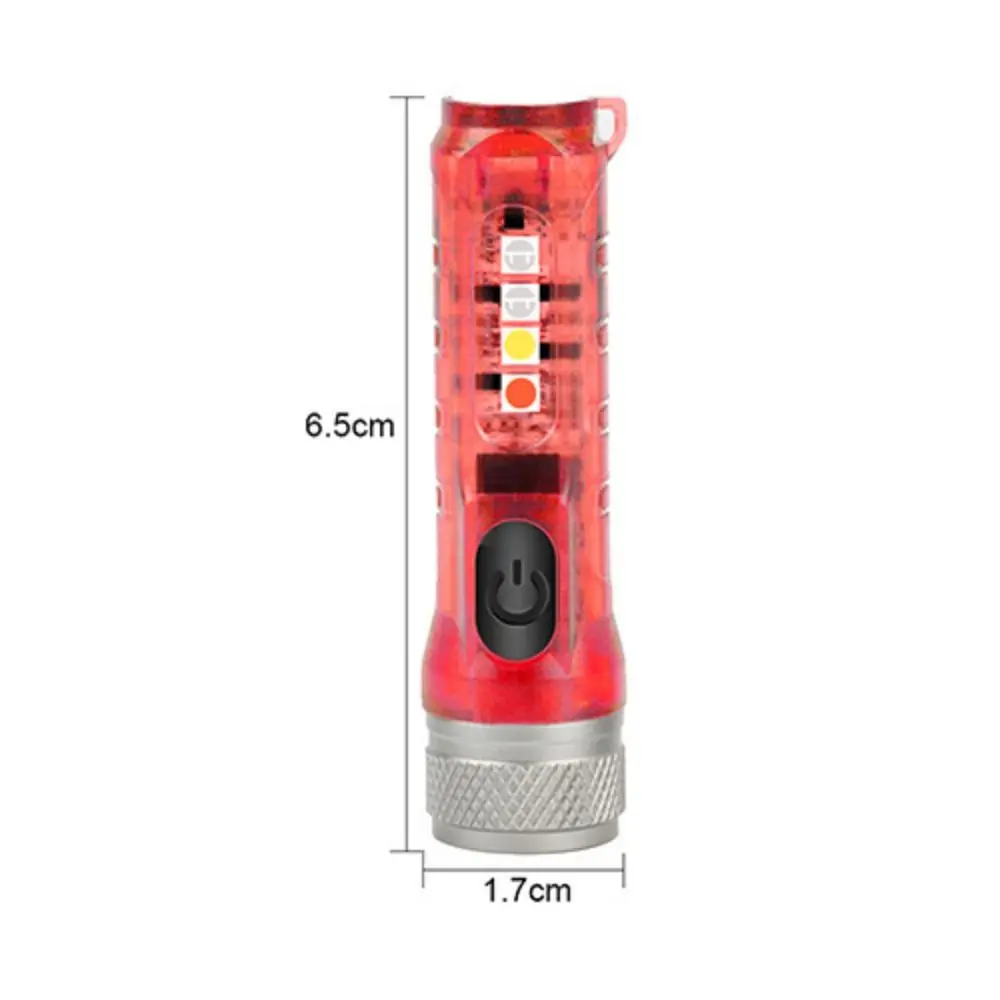 Type-C Charging Mini Flashlight Emergency Lamp Magnetic Attraction Keychain Light ABS Lightweight Portable Flashlight Camping led flashlight mini flashlight led flashlights camping light mini led flashlight led torch light