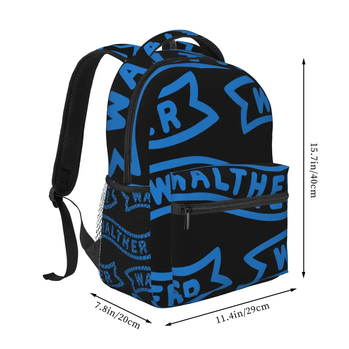 Walther Logo Casual Backpack Unisex Students Leisure Travel Computer Backpack