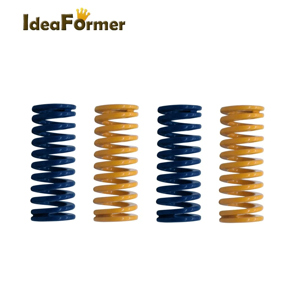 4/8PCS 8*20mm 3D Printer Motherboard Compression Springs Light Load For CR-10 Ender 3 Heatbed Springs Bottom Connect Leveling 4pcs upgraded hand twist leveling nut diameter 40mm hot bed light load compression mould die springs m4x3screws for 3d print