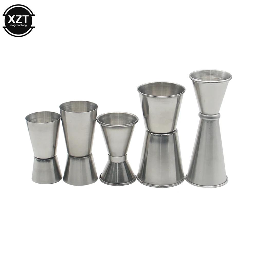 15/30ML Stainless Measurer Cup Cocktail Shaker Bar Wine Jigger Single Double Shot Drink Mixer Wine Pourers Kitchen Bar Tools 10 20ml or 20 40ml jigger cocktail shaker measuring cup scale cup beverage alcohol measuring cup shaker tool kitchen bar gadget