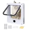 Cat Flap Door Pet Door Easy Set-Up 4 Ways Locking Weatherproof Convenient Safe Cat Doors Pet Supplies For Window Cabinets Walls