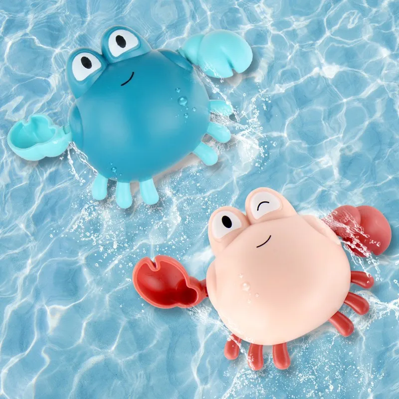 Cartoon Little Crab Baby Bath Toy Wind-up Clockwork Toys for Toddler Kids Bathroom Beach Swimming Shower Bathtub Toys 3 Cartoon Little Crab Baby Bath Toy Wind-up Clockwork Toys for Toddler Kids Bathroom Beach Swimming Shower Bathtub Toys 3