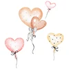 [shijuekongjian] Cartoon Fairy Girl Wall Stickers DIY Balloons Butterflies Wall Decals for Kids Rooms Baby Bedroom Decoration 5