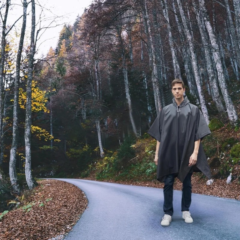 Cycling Rain Ponchos for Adults Men Women,Raincoats Jacket, Reusable Rain Ponchos with Drawstring Hood,Outdoor Camp Raincoat