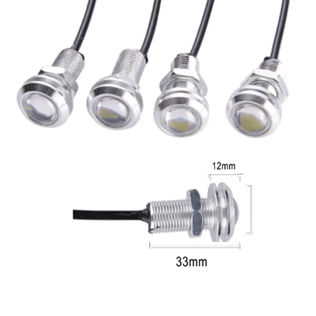 4x Submersible Marine LED Boat Light IP68 Waterproof Underwater Fishing Night Light 12V Landscape Led Spotlight Garden Lights 23mm Silver