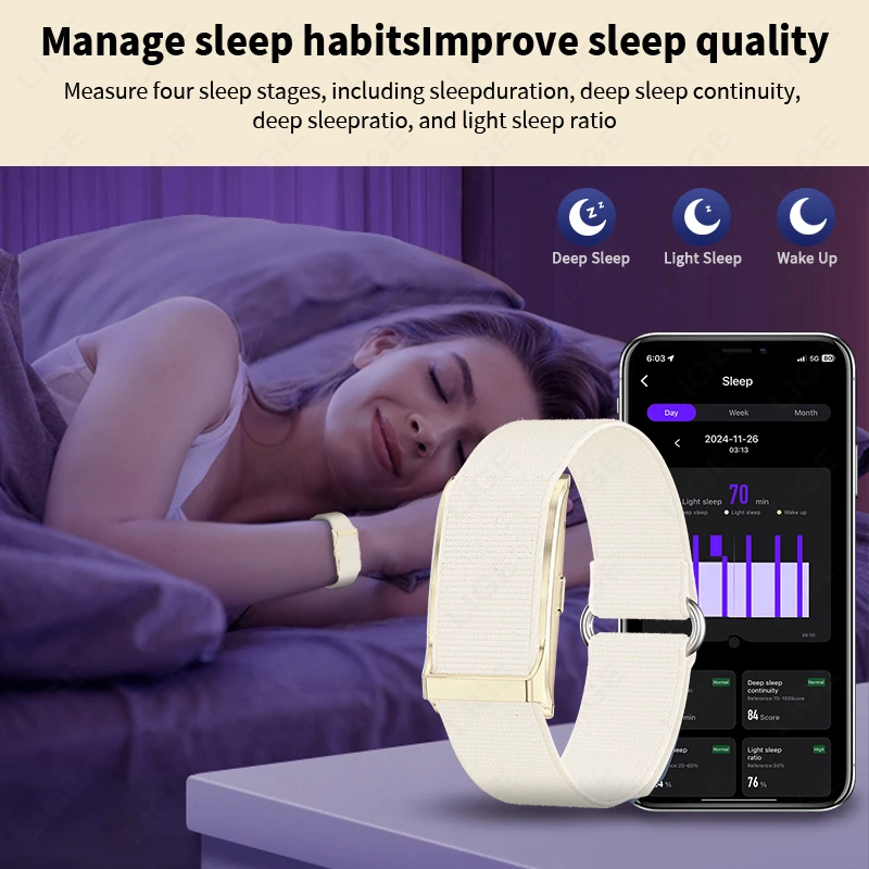 LIGE No Screen Smart Watch Men's Sports Outdoors Fitness Heart Rate Monitor 1ATM Waterproof New Smartwatch For Andrio IOS 2026