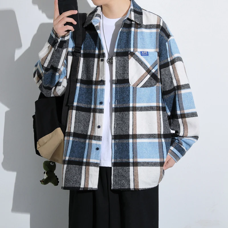 

Клетчатые мужские рубашки, Мужская Роскошная рубашка и блузка, дешевые вещи с бесплатной доставкой, Популярная Корейская одежда, Новая рабочая одежда