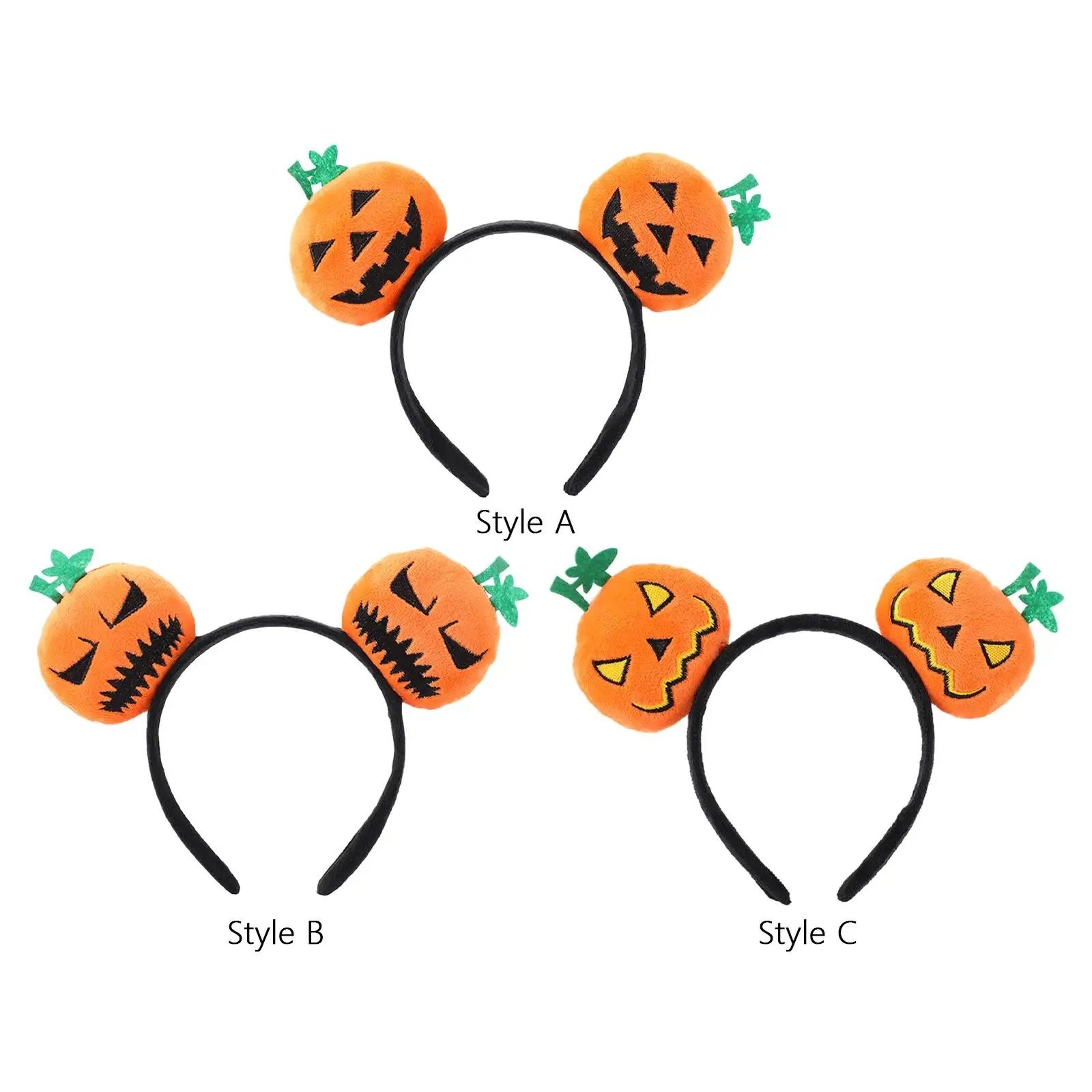 

Halloween Pumpkin Hair Hoop Headpiece Costume Accessories Prop Decor for Women Carnival Stage Performance Fancy Dress Masquerade