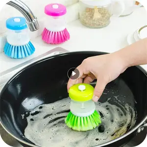 1pc Color Vertical Multifunctional Cleaning Brush Kitchen Dishwashing Brush  Pot Brush Washing Brush Sink Cleaning - Cleaning Brushes - AliExpress