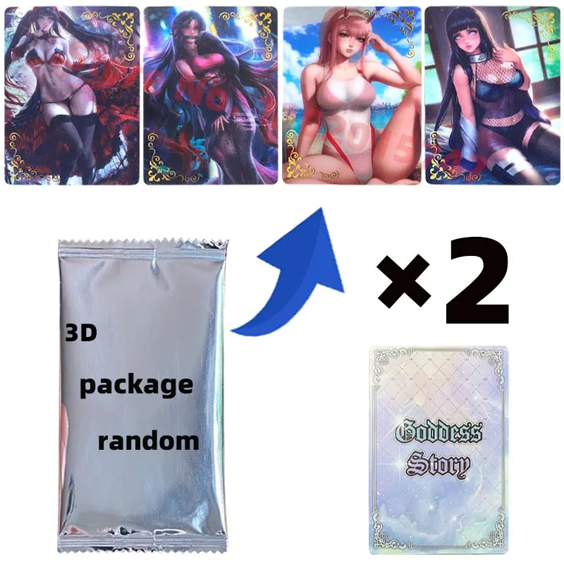 

New Goddess Story Series Card Sakura Kiss 10m 3D Promotional Pack Sexy Girls Party Swimwear Bikini Booster Toys Gifts for Childr