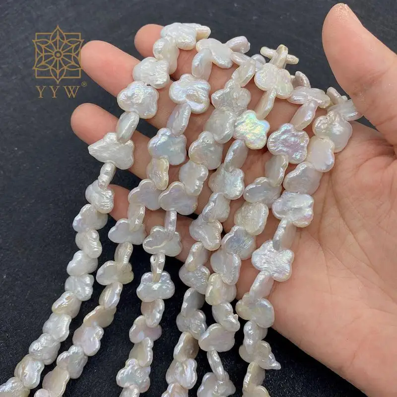 

Butterfly Keshi Cultured Freshwater Pearl Beads White Polished Stone For Women Jewelry Making Diy Necklace 14.96 Inch Strand
