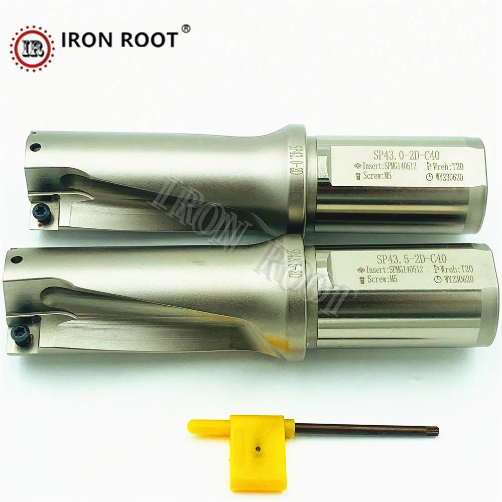 

IRON ROOT Violent Drill SP Type Drilling Depth 41-45mm CNC Lathe Turning Tool Indexable U Drill for Fast Drilling Deep Hole Dril