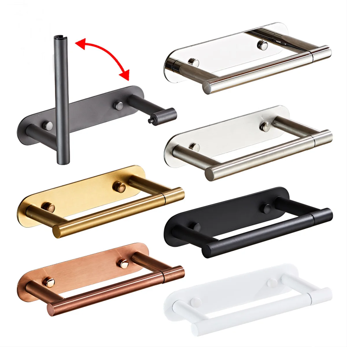 304 stainless steel Toilet Paper Holder Non-punched Screw-punched Rotatable Wall Roll toilet paper rack,toilet paper holder,toilet roll holder