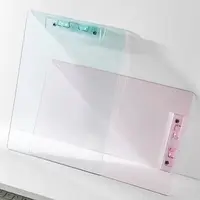 With Low Profile Gold Clip Transparent A4 Clipboard Writing Sheet Pad Document Folder A4 File Folder Organizer Writing Tablet 2