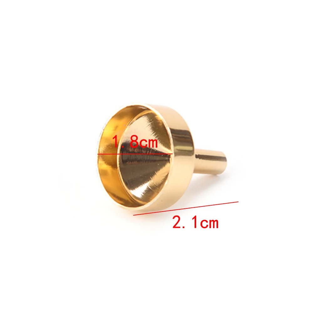 Metal Small Aluminum Mini Funnel For Perfume Transfer Diffuser Bottle Mini Liquid Oil filling Lab High Quality