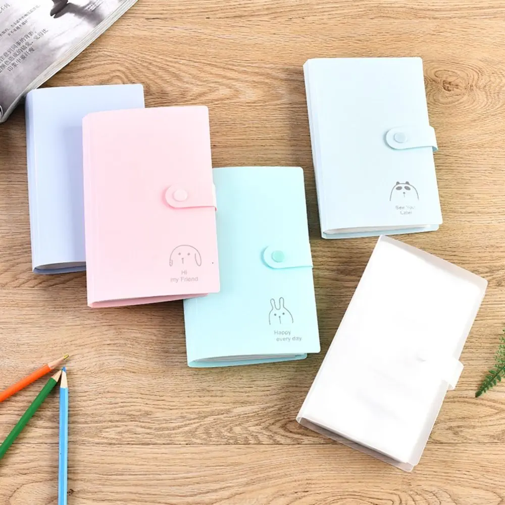 120/240 Slots Cards Holder ID Business Card Bag Photocards Holder Collection Photo Album Book Ticket Desk Organizer
