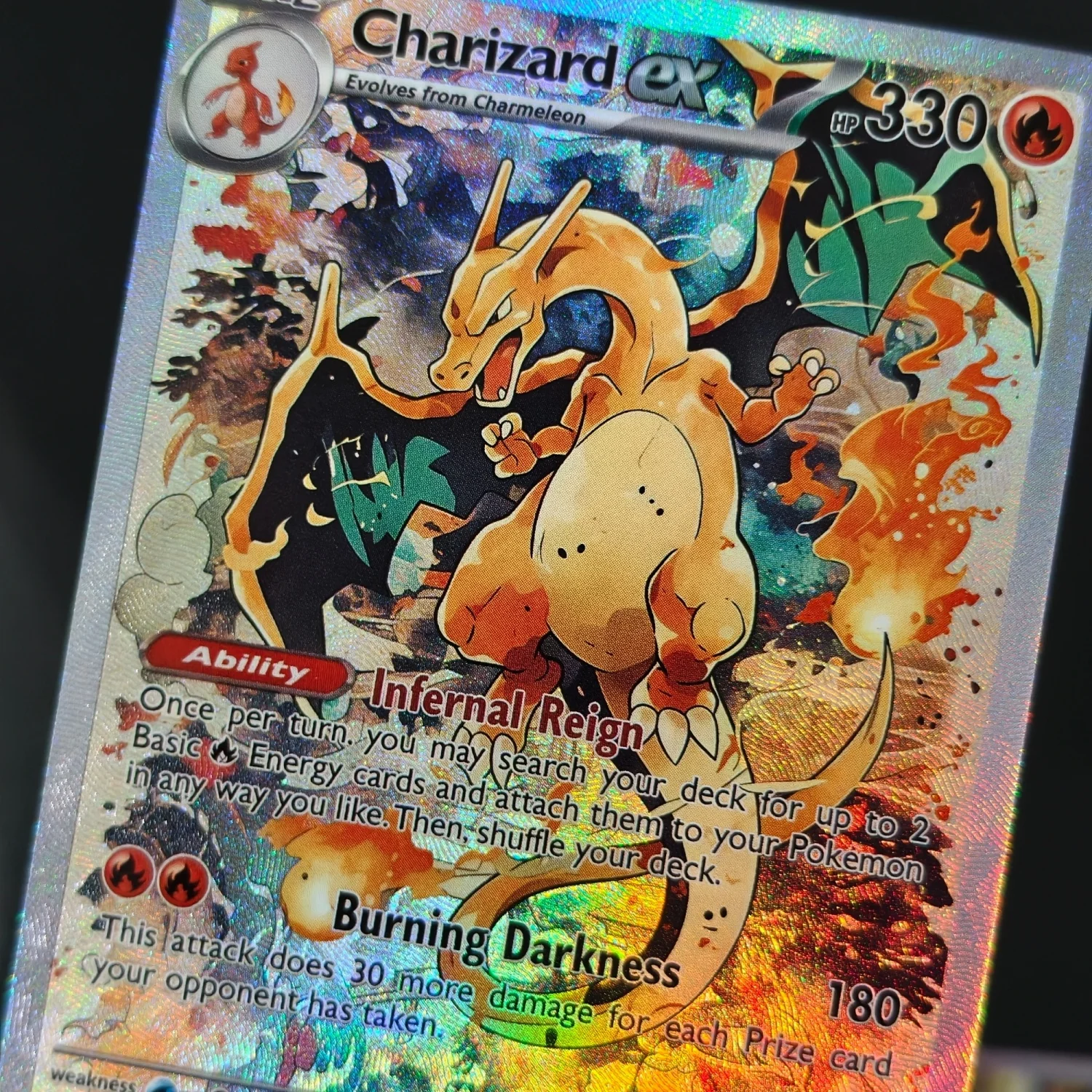 Handcrafted Charizard EX Premium Anime Collectible Card Toy