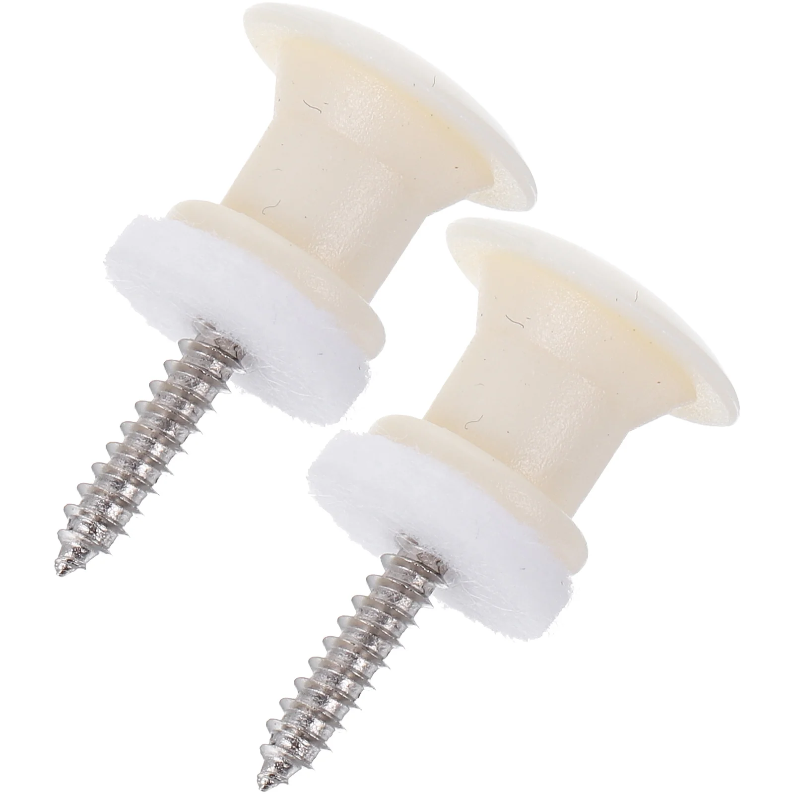 

2 Pcs Non-slip Guitar Strap Lock Buttons Mushroom Head For Electric Acoustic Guitar Bass Guitar Parts Accessories (Ivory)