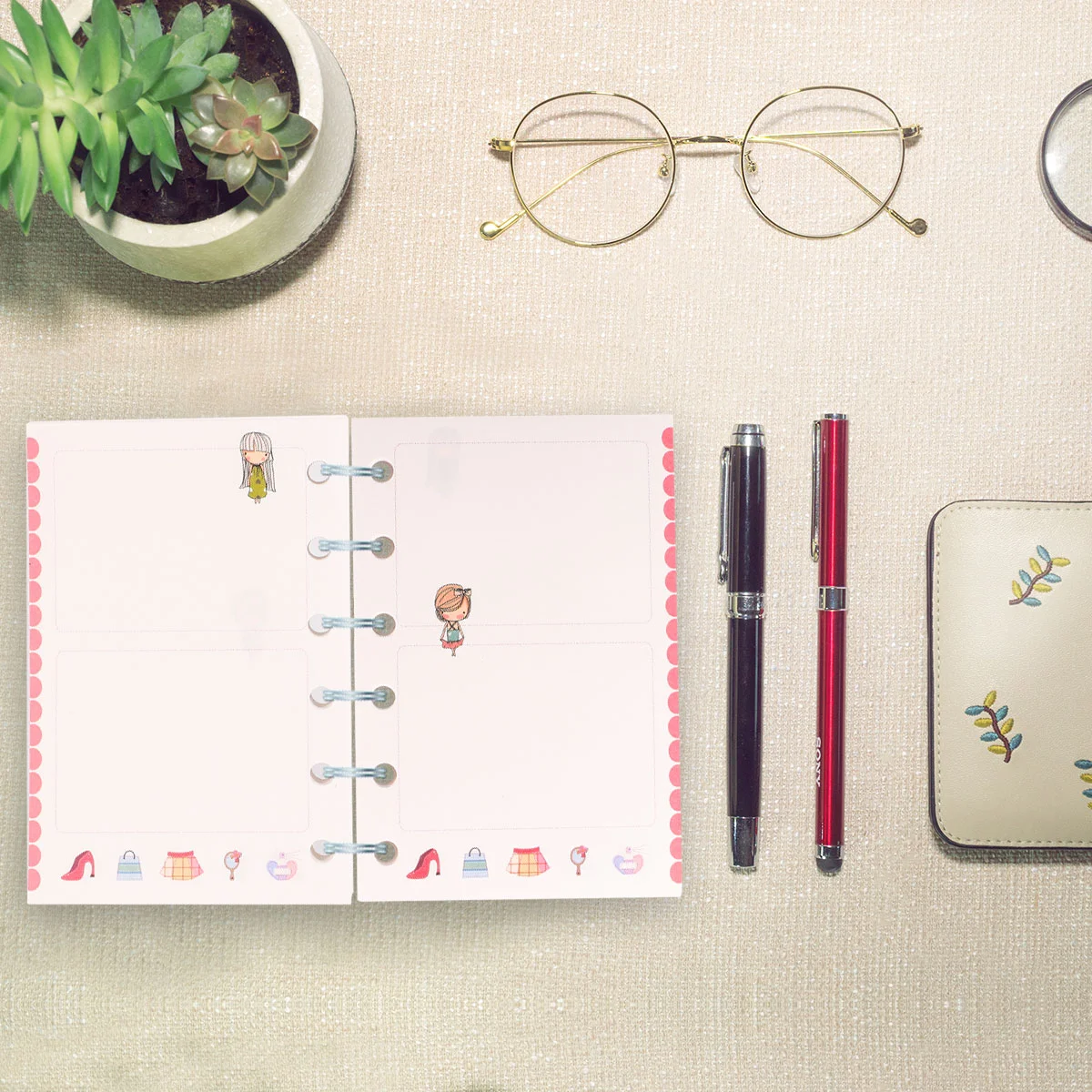 

3 PCS The Notebook Notebooks for Taking Loose-Leaf Refill Paper Replacement Core Papers Hole Office