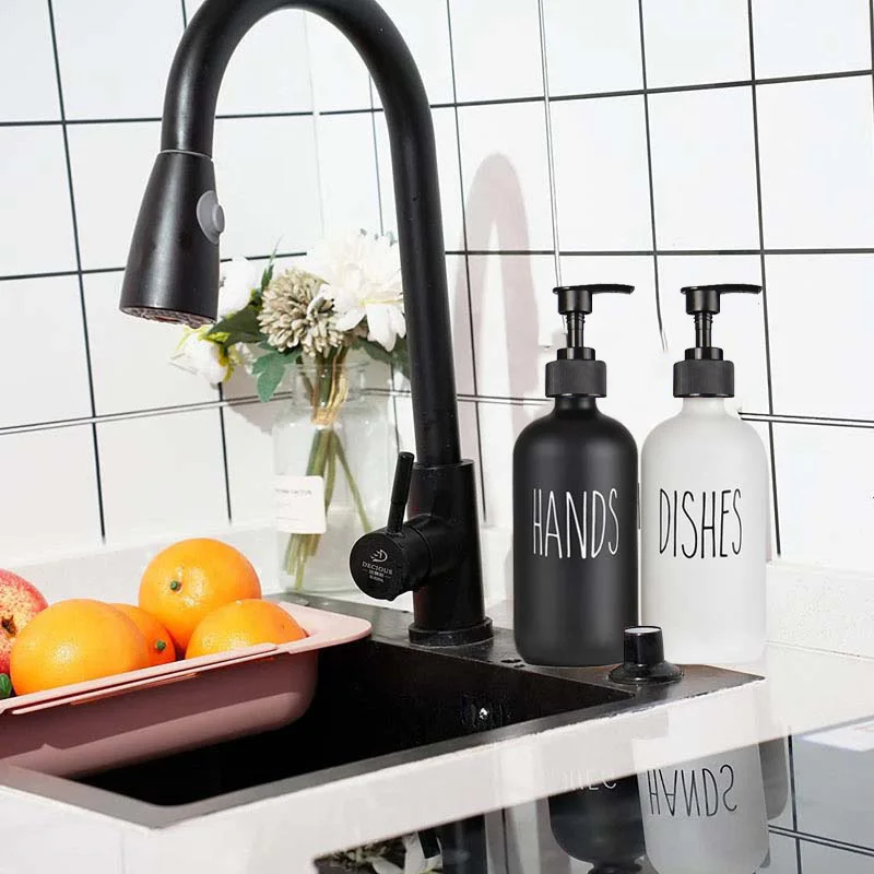 Soap Dispenser Glass Merterial 2Pcs 500Ml