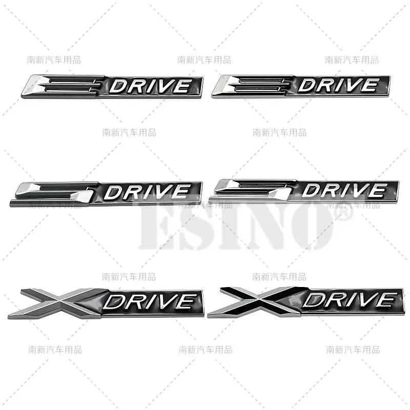 Car Styling 3D Metallo Posteriore Tronco Emblema S Drive X Drive E Drive Badge Emblema Adesivo Per Bmw X1 X2 X3 X5 X6 X7 I3 I4 I7 Ix Ix3