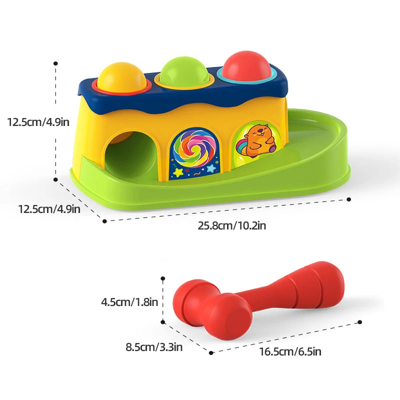 Children's tapping making sounds and hitting ground mice puzzle parent-child interactive toys baby puzzle toys