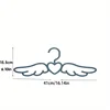 10/20 Pieces Angel Wings Hanger, Cute Heart Hanger, Children's Room Wardrobe Storage, Home Girl Wardrobe Organizer 4