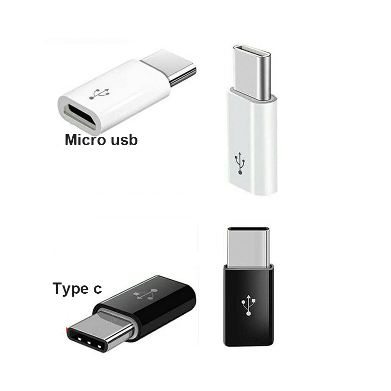 Фото Переходник USB-C (разъем)/Micro USB (штекер), USB 2.0, для зарядки, для телефонов Samsung, Xiaomi, Huawei №2