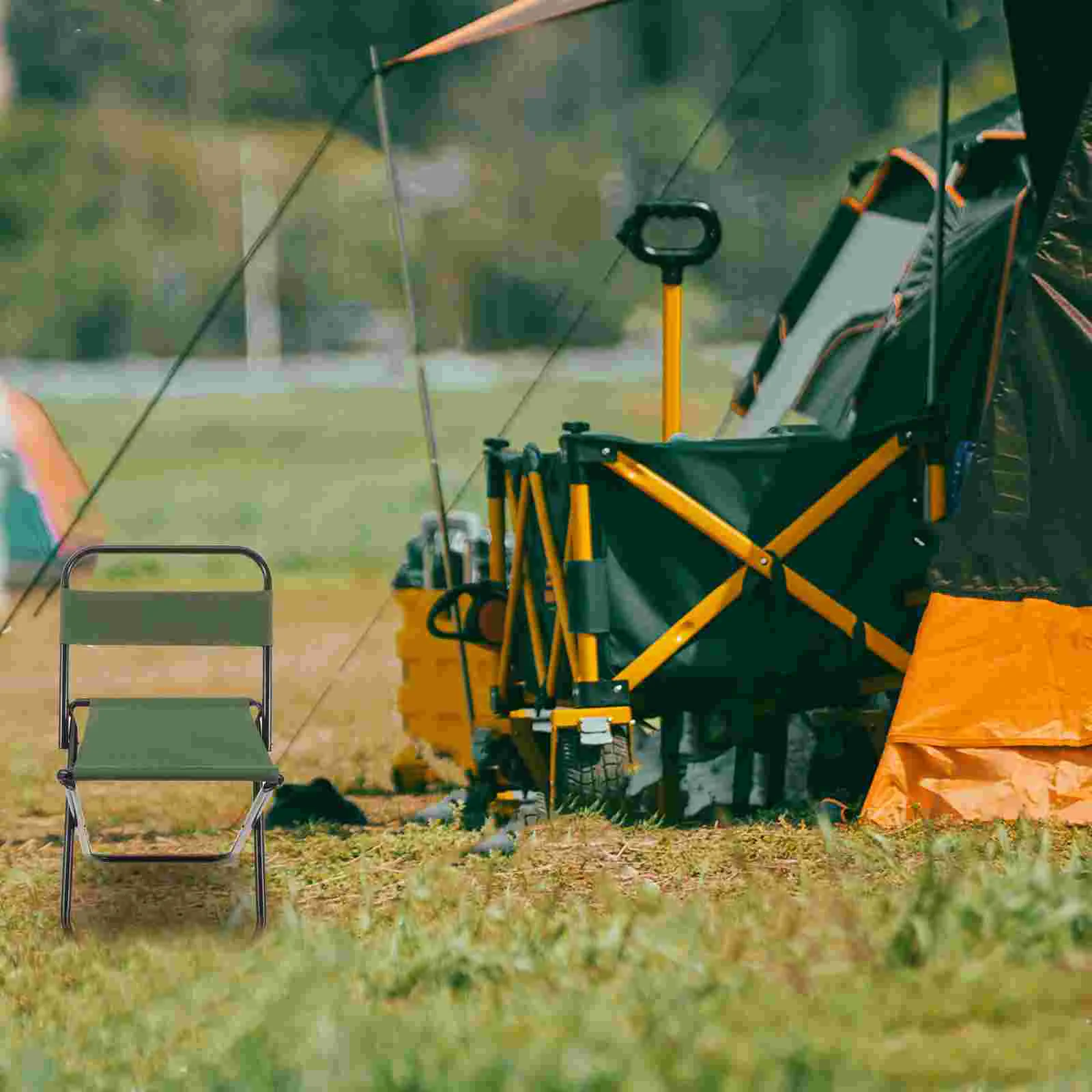 

Outdoor Camping Folding Chair up Table Beach Chairs for Adults Heavy Duty Fishing Portable Compact Lawn Foldable