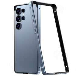 Premium Hybrid Silicone Aluminum Metal Case with Heat Dissipation and Lightweight Bumper Design - Galaxy S26 Ultra (Blue )