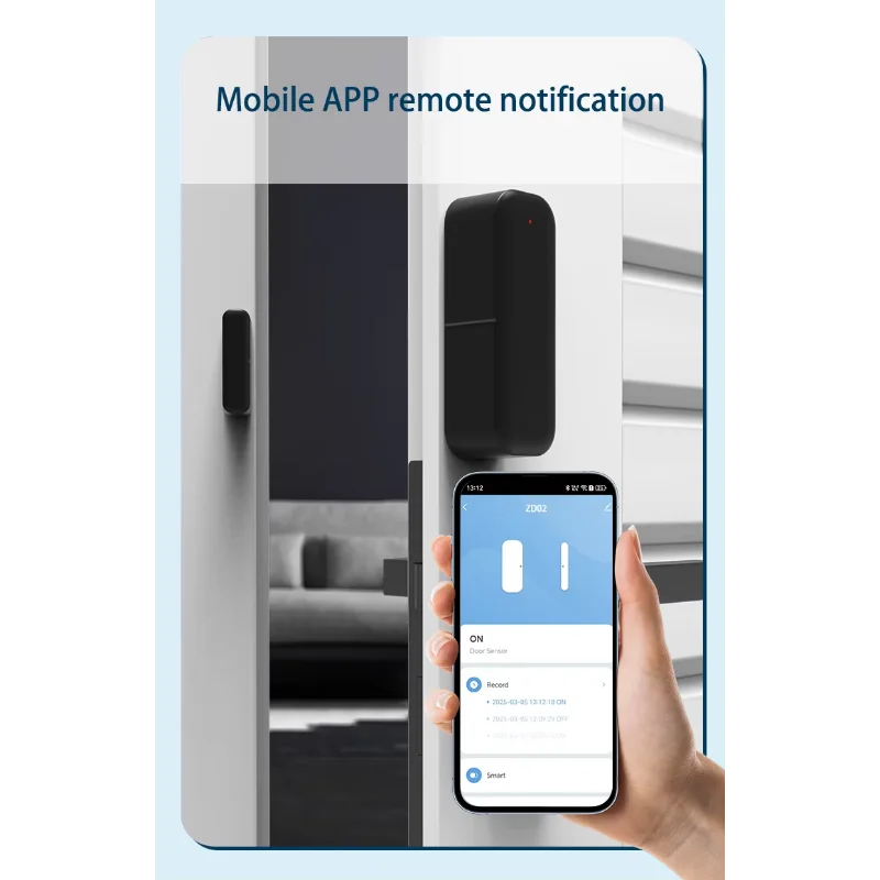 For Smart Home Smart Life APP Remote Control Compatible with Alexa Tuya Zigbee 3.0 Door Sensor Window Sensor Contact